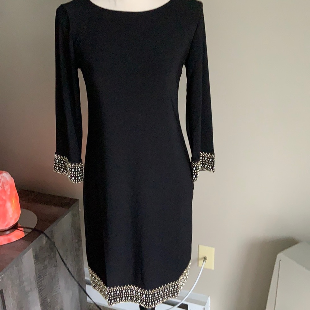 ⬇️Price Drop⬇️NWT Gorgeous Black Jeweled Cocktail Dress
